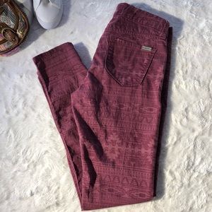 Sale Dear John Jegging Jeans Maroon Aztec